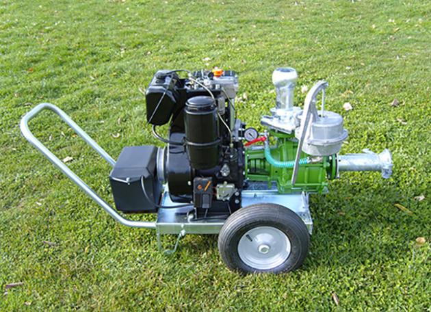Motor Pump unit with LOMBARDINI Engine and ROVATTI Flanged Pump on Barrow
